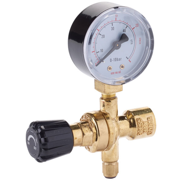 Draper 70135 MIG Gas Bottle Regulator Disposable Cylinder 1 Gauge