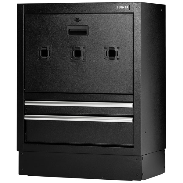 Draper 23754 BUNKER® Modular Floor Reel Cabinet, 2 Drawer, 680mm