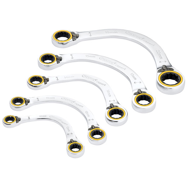 Click to view product details and reviews for Draper Expert 03941 Hi Torq® 2 Ring R Half Moon Spanner Set 5 Pc.