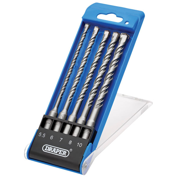 Click to view product details and reviews for Draper 09105 Double Flute Design Sds Plus Drill Bit Set 5 Piece.