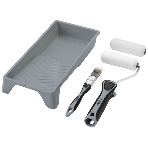 Draper 20797 High-Density Foam Paint Roller & Brush Set with Soft ...