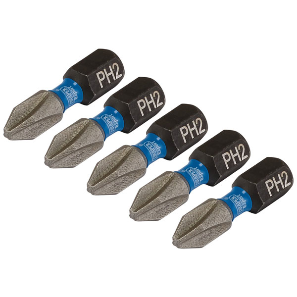 Draper Expert 04935 Cross Slot/PH Imp S/Driver Bits No2x25mm 1/4" ...