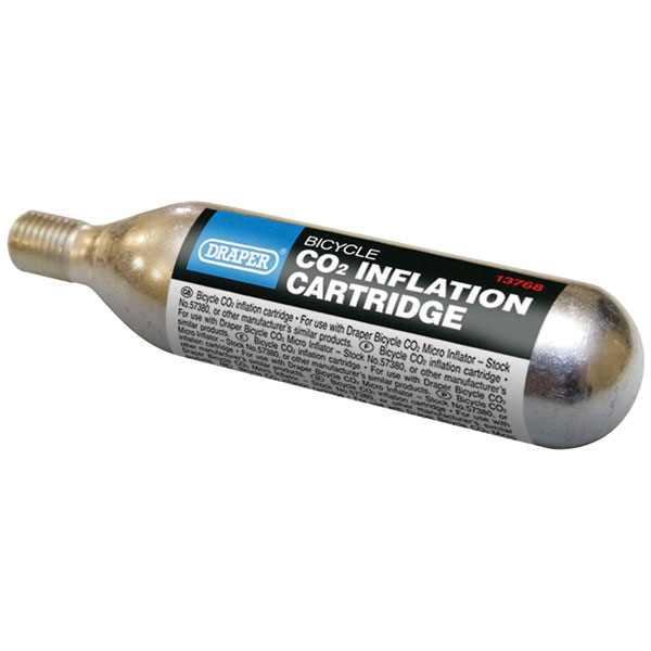 Draper 13786 Bicycle CO2 Inflation Cartridge, 16g (Pack of 5)