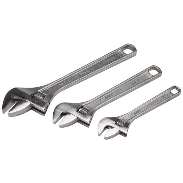 Draper 70409 Adjustable Wrench Set (3 Piece) Manufacturers P/N - 70409