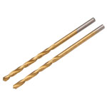 HSS Titanium Nitride Coated Drill Bit, 1.0mm x 34mm (Pack of 2)