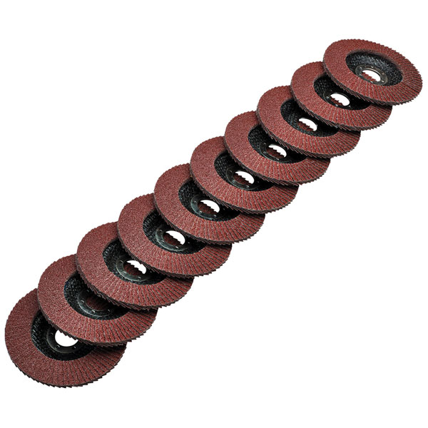 Draper 82961 Aluminium Oxide Flap Discs, 115 x 22.23mm, 40 Grit (P...
