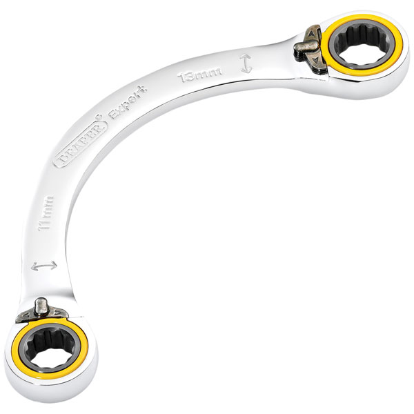 Draper Expert 03934 HI-TORQ® 2-Ring R. Half Moon Spanner 11x13mm