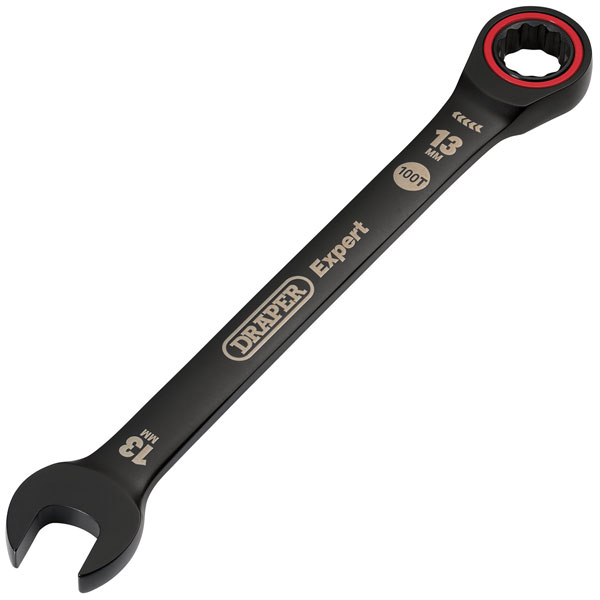 Draper Expert 03884 HI-TORQ® Metric Ratchet Combination Spanner 13...