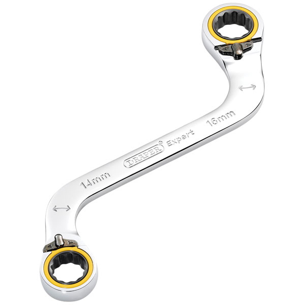Draper Expert 03944 HI-TORQ® 2-Ring R. S-Shape Spanner, 14x16mm