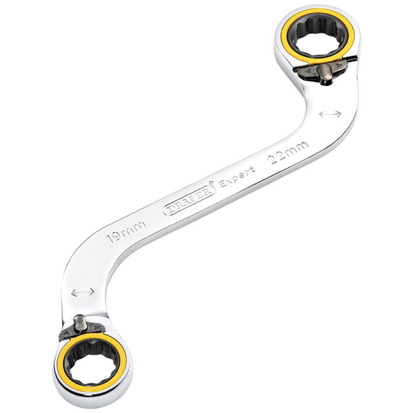 Draper Expert 03946 HI-TORQ® 2-Ring R. S-Shape Spanner 19x22mm