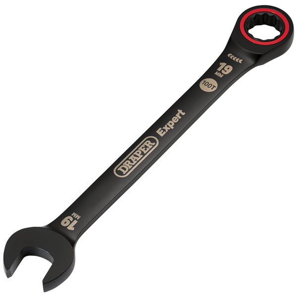 Draper Expert 03892 HI-TORQ® Metric Ratchet Combination Spanner 19...