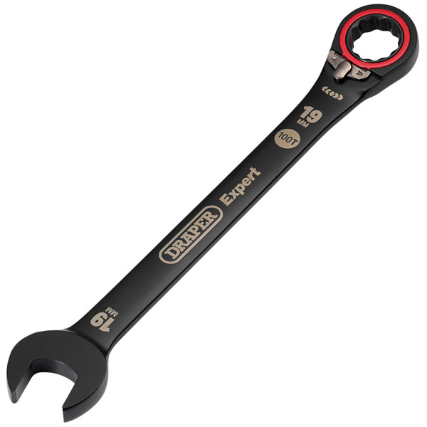 Draper Expert 03909 HI-TORQ® Reversible Ratchet Spanner 19mm