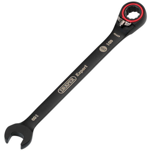 Draper Expert 03898 HI-TORQ® Reversible Ratchet Spanner 8mm