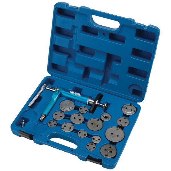 Draper 09443 Pneumatic Brake Caliper Wind-Back Tool Kit (16 Piece)