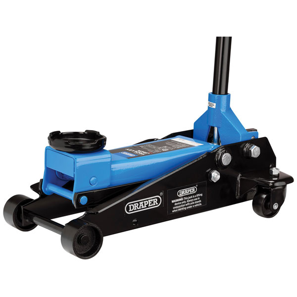Draper 09179 Trolley Jack, 3 Tonne- Lifting Range 78-510mm - 09179