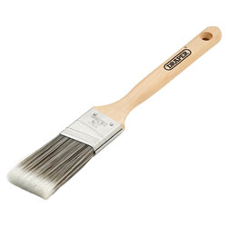 Angled Paint Brush with Wood Handle, 1.5