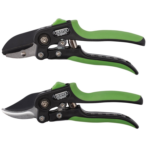 Draper Expert 08986 Anvil & Bypass Secateurs Set, 200mm 2 Pcs