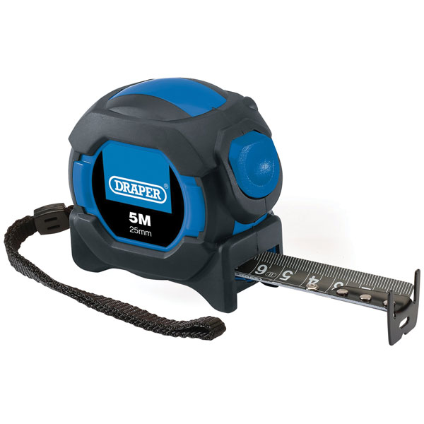 Draper 04771 Auto Lock Measuring Tape 8m/26ft x 25mm - 04771