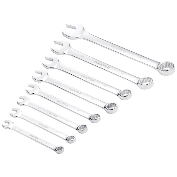 Draper 17981 HI-TORQ® Metric Combination Spanner Set (8 Piece)