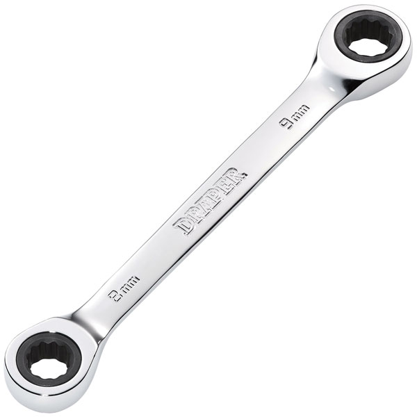 Draper 27738 HI-TORQ® Metric Double Ratchet Ring Spanner, 14 x 15mm