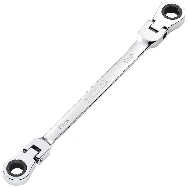 Click to view product details and reviews for Draper 27746 Hi Torq® Flexi Head Double Ring Ratchet Spanner 12x13mm.