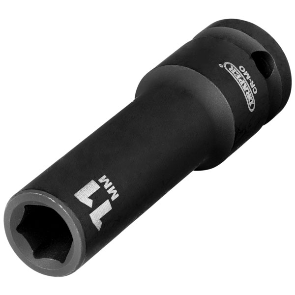 Draper 20190 Hi-TORQ® Deep Impact Socket, 1/2" Sq. Dr., 11mm