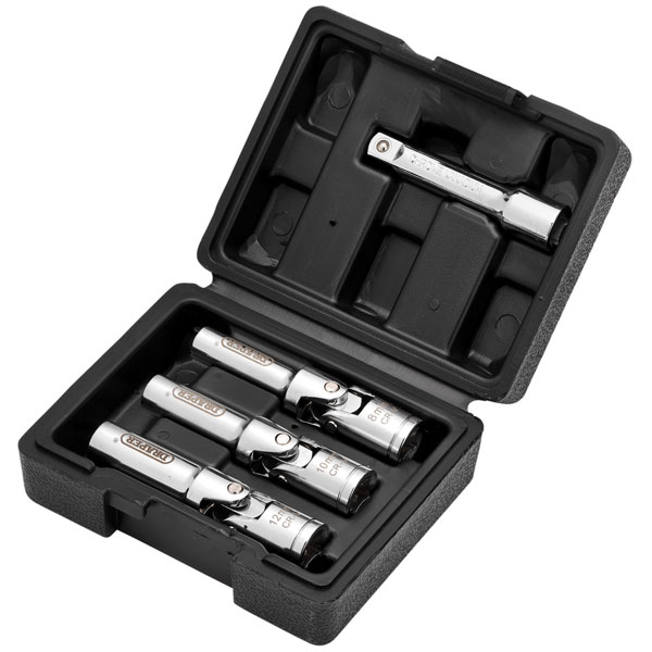 Draper 13605 Glow Plug Socket Set, 3/8" Sq. Dr. (4 Piece)