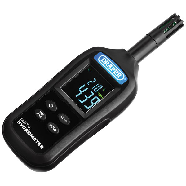 Draper 12444 Handheld Digital Hygrometer-Humidity&Temp Meter 0-100...