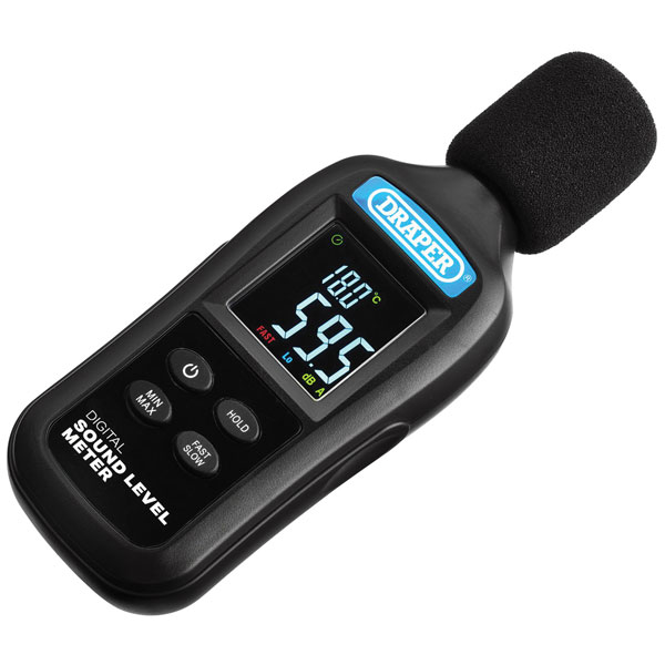 Draper 12442 Handheld Digital Sound Level Meter, 35-135dB and -20 ...