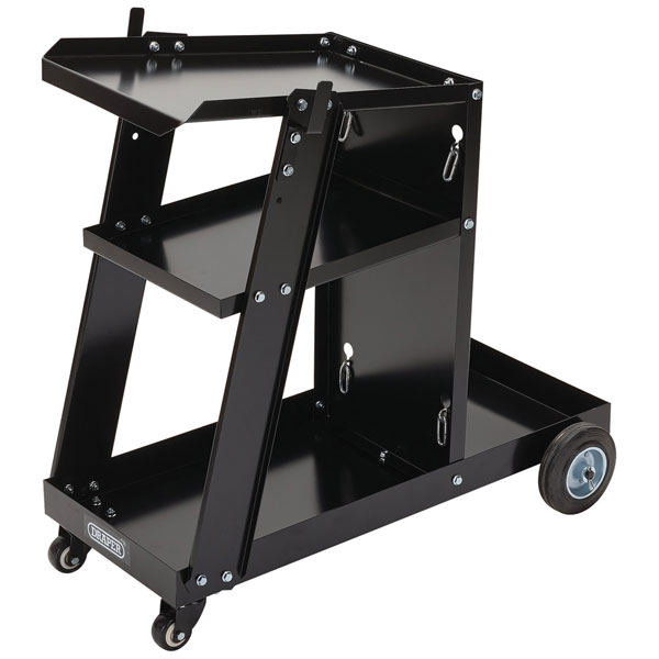 Draper 08005 Heavy Duty all Metal 3-Tier Welding Trolley 50kg - 08005