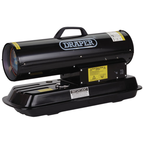 Draper 04174 230V Diesel and Kerosene Space Heater, 51,200 BTU/15kW