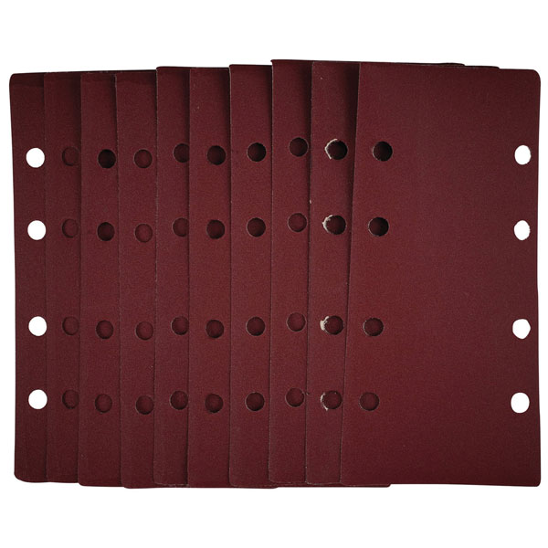 Draper 55737 1/3 Sanding Sheets, 93 x 230mm, 40 Grit (Pack of 10)
