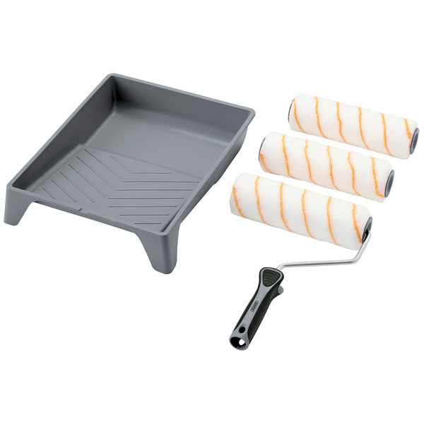 Draper 20945 Medium Pile Polyester Paint Roller Set with Soft Grip...