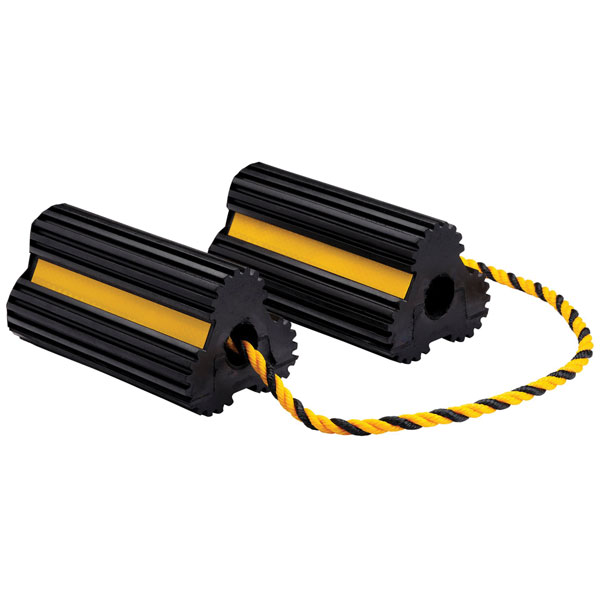 Draper 21135 Heavy Duty Rubber Wheel Chocks, 3 Tonne (Pair)