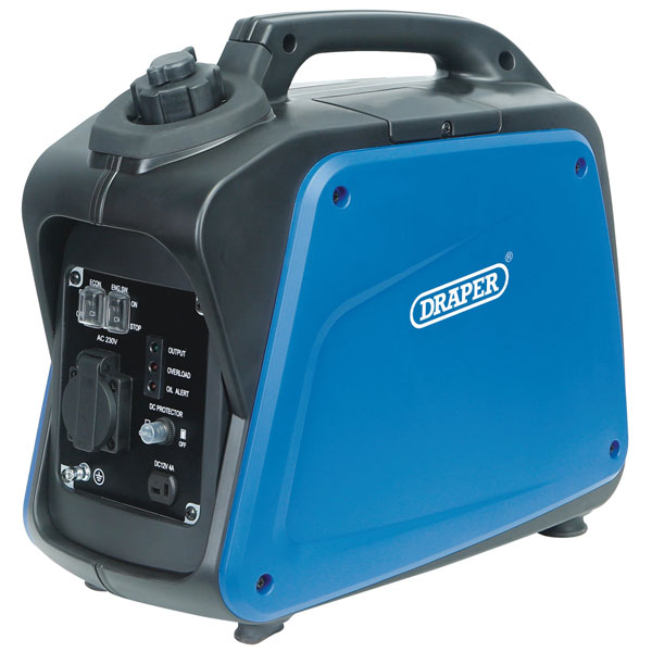 Draper 95196 Petrol Inverter Generator, 1000W - 95196