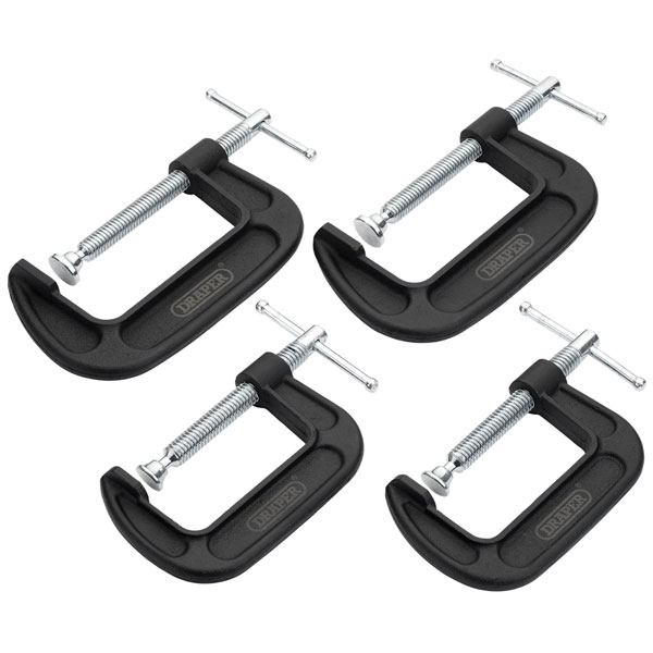 Draper 18992 Heavy Duty G-Clamp Set (4 Piece) - 18992