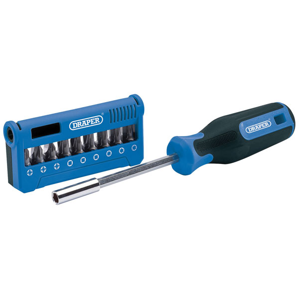 Draper 04497 Screwdriver - Bit Set (19 Piece) Include 1/4" Holder ...