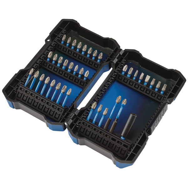 Draper 04929 Impact Rated Screwdriver Bit Set (38 Piece), Blue and Black - Image 6