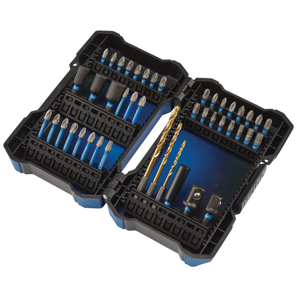 Draper Expert 04931 Impact Screwdriver Bit Set 1/4" Hex (44 Piece)