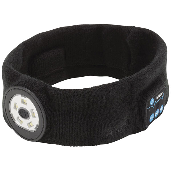 Draper 28344 Smart WL Rechargeable Headband+LED Torch,USB Cable 1 Size