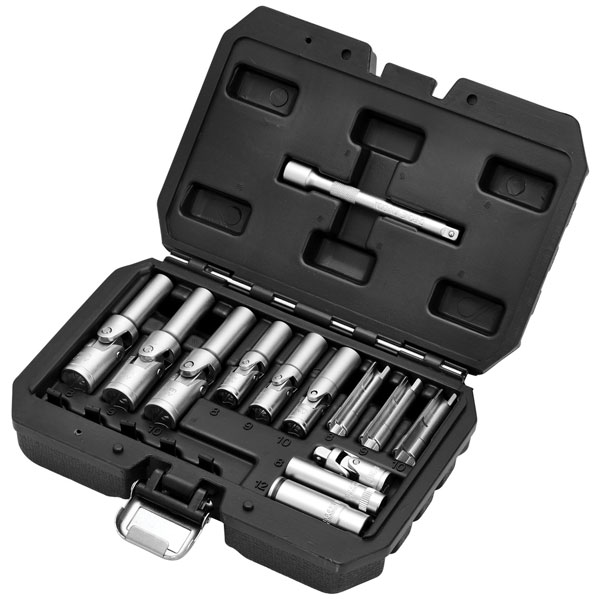 Draper 12397 Thin Wall PSG Glow Plug Socket Set, 3/8" & 1/4" Sq. D...