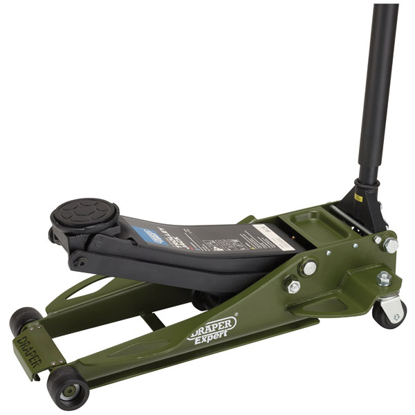 Draper Expert 23817 Low Profile Fast Lift Trolley Jack 3 Tonne Grn