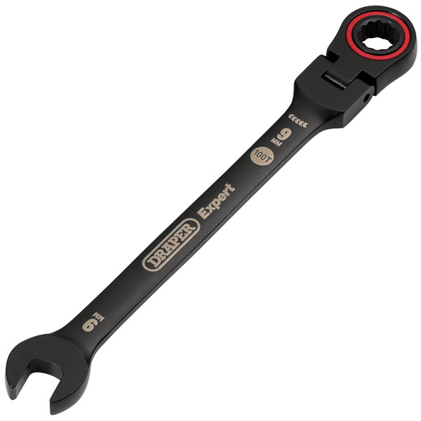 Draper 03915 Expert Expert HI-TORQ Metric Flexible Head Ratchet Combination Span - Image 5