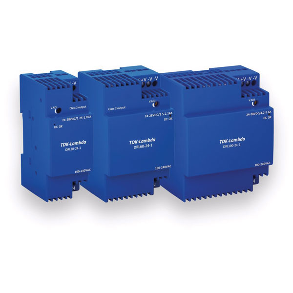 TDK-Lambda DRL10-12-1 12V 0.84A 10W Low Profile DIN Rail Mount Pow...