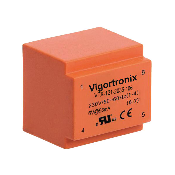 Vigortronix VTX-121-3023-206 Encapsulated PCB Transformer – EI30 2.3VA