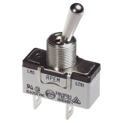 APEM 659H/2 Toggle Switch 3PDT On-Off-On 250V 10A