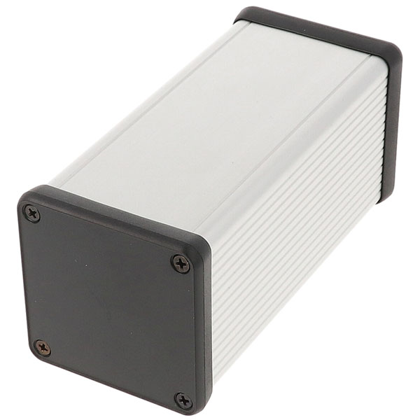 Hammond 1455NS1602 Extruded Enclosure 103 X 103 X 160 Clear Anodise