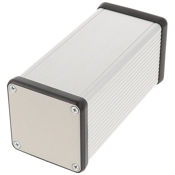 Hammond 1455NS1601 Extruded Enclosure 103 X 103 X 160 Clear Anodise