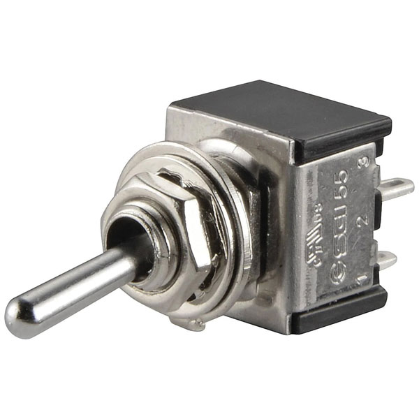 TruComponents 751454 Toggle switch Panel Mount Off/On DPST Solder ...