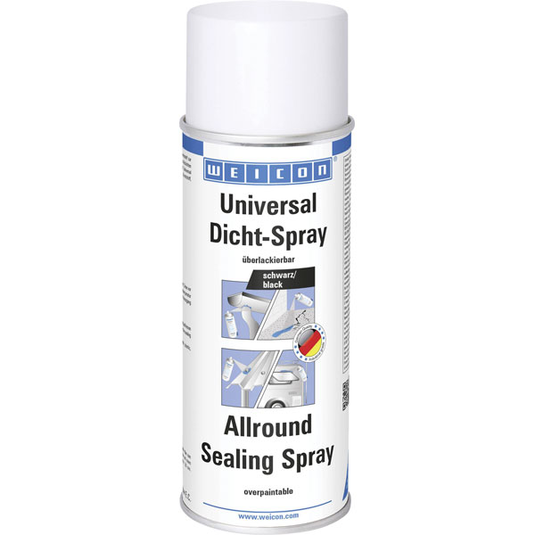 Weicon 11554400 Allround Sealing Spray black 400 ml Black